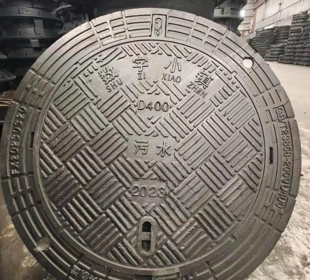 新郑球墨铸铁防沉降井盖展示